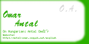 omar antal business card